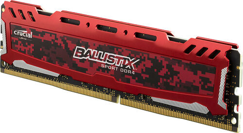 DDR4 Ballistix Sport LT Rouge - 8 Go (2 x 4 Go) 2666 MHz - CAS 16