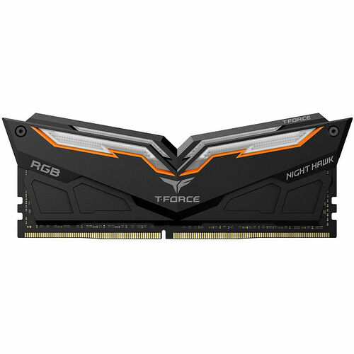 DDR4 T-FORCE Night Hawk RGB Noir - 16 Go (2 x 8 Go) 3600 MHz - CAS 18