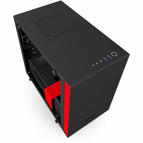 NZXT H200i - Noir mat/Rouge