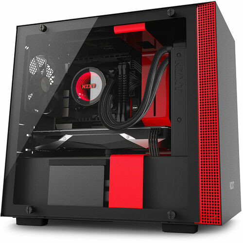 NZXT H200i - Noir mat/Rouge