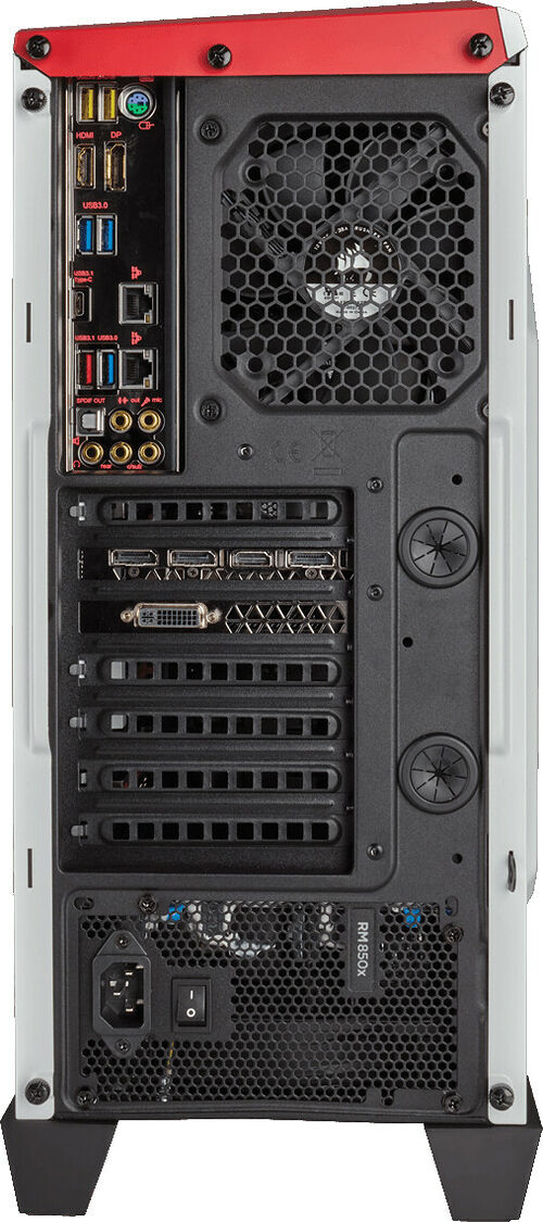 Corsair Carbide SPEC-ALPHA, Blanc/Rouge