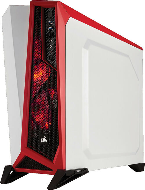 Corsair Carbide SPEC-ALPHA, Blanc/Rouge