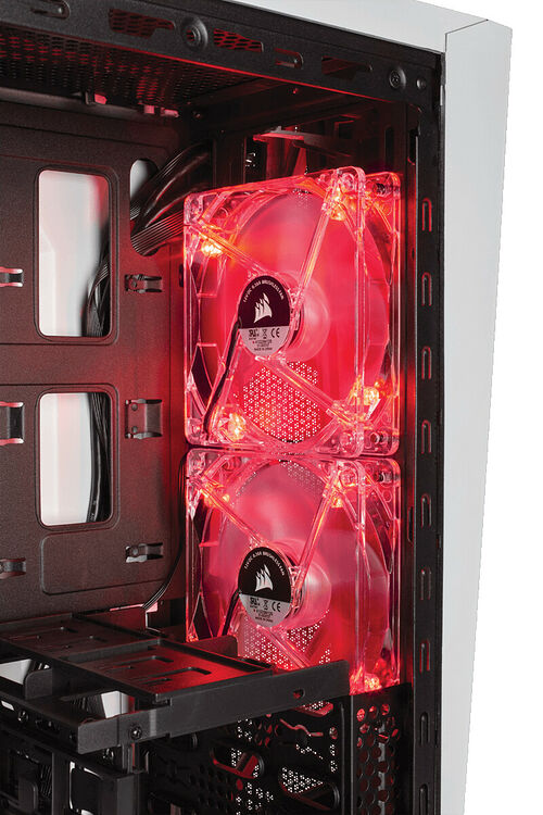 Corsair Carbide SPEC-ALPHA, Blanc/Rouge