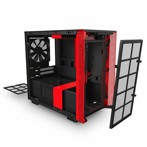 NZXT H210 - Noir mat/Rouge