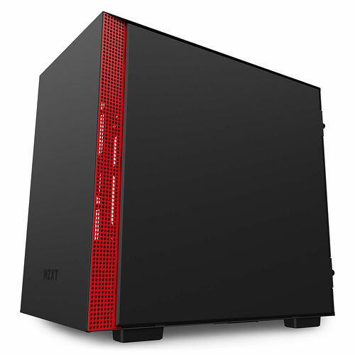NZXT H210 - Noir mat/Rouge