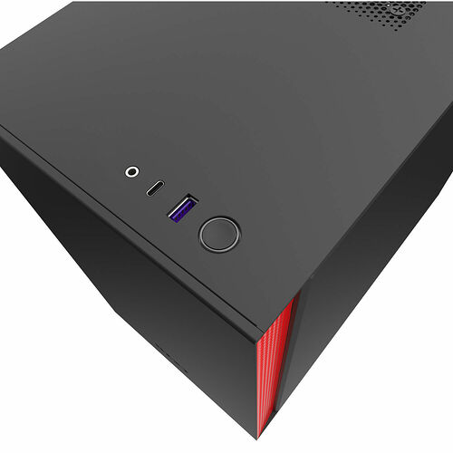 NZXT H210 - Noir mat/Rouge