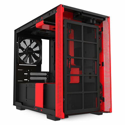 NZXT H210 - Noir mat/Rouge