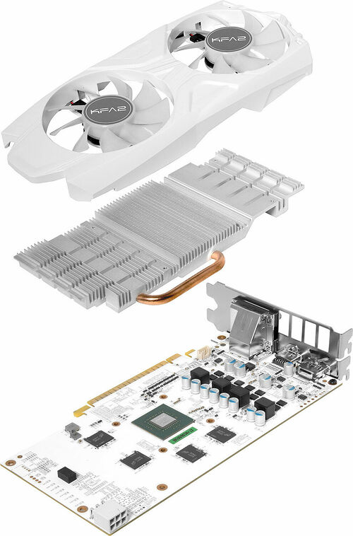 KFA2 GeForce GTX 1050 Ti EXOC White, 4 Go
