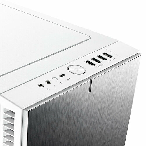 Fractal Design Define R6 USB-C Tempered Glass - Blanc