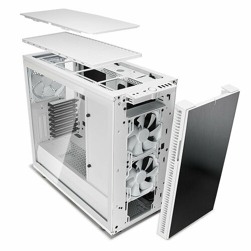 Fractal Design Define R6 USB-C Tempered Glass - Blanc