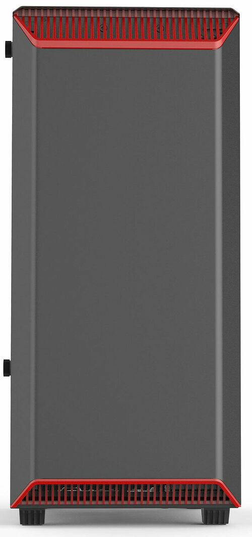 Phanteks Eclipse P300 Tempered Glass - Noir/Rouge