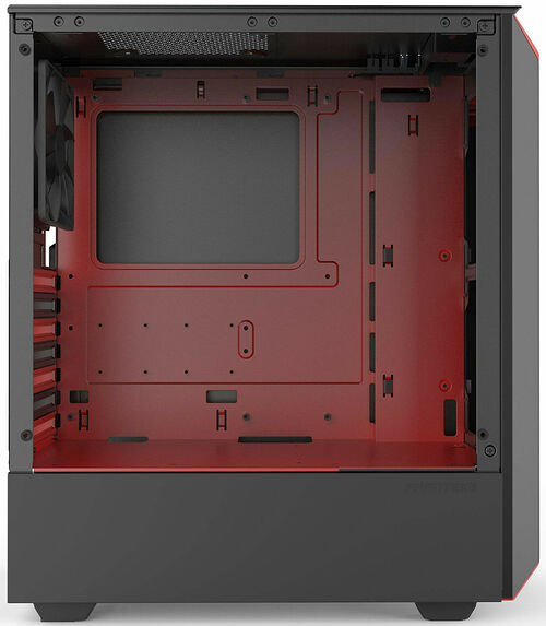 Phanteks Eclipse P300 Tempered Glass - Noir/Rouge