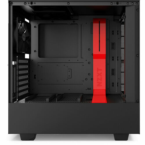 NZXT H500i, Noir mat/Rouge