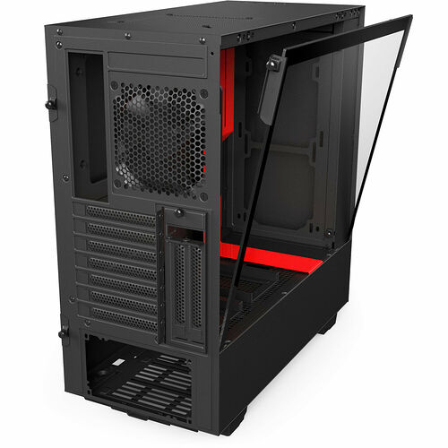 NZXT H500i, Noir mat/Rouge