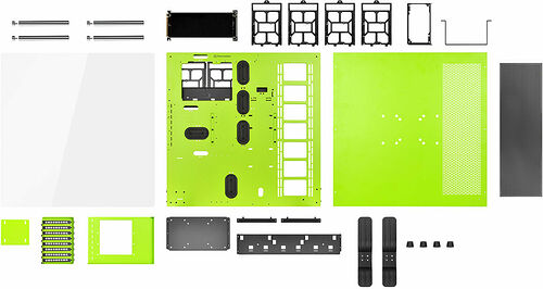Thermaltake Core P5 Green Edition, Vert