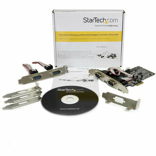 Carte contrôleur Série - PCI-Express - 4 ports - Startech