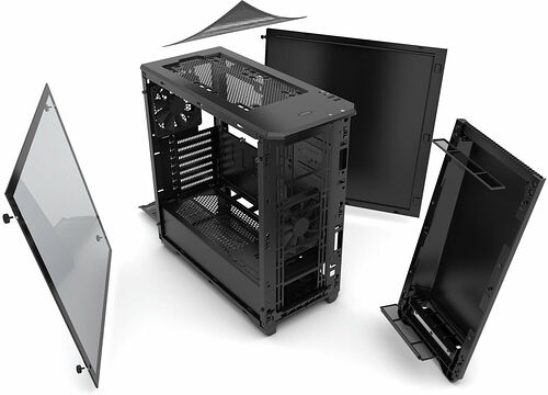 Phanteks Eclipse P400 Tempered Glass - Satin Black
