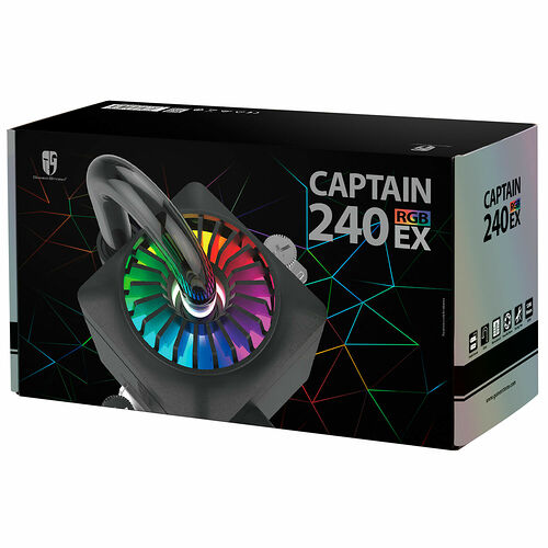 Deepcool Gamer Storm Captain 240 EX RGB, Noir