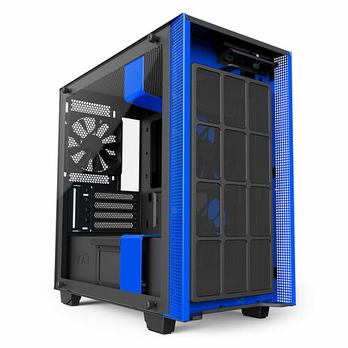 NZXT H400i, Noir mat/Bleu