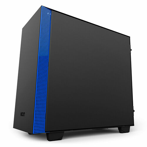 NZXT H400i, Noir mat/Bleu