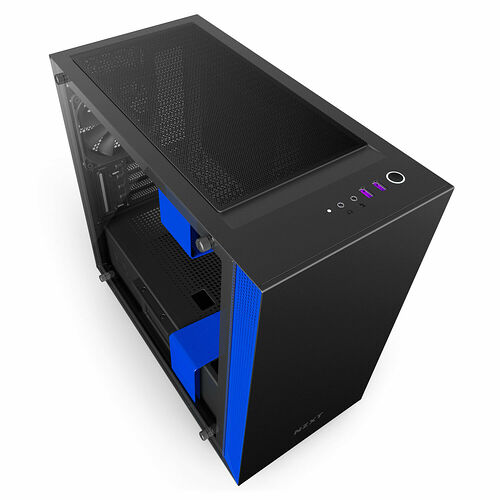 NZXT H400i, Noir mat/Bleu
