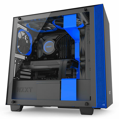 NZXT H400i, Noir mat/Bleu
