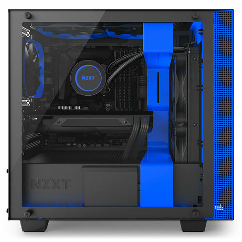 NZXT H400i, Noir mat/Bleu