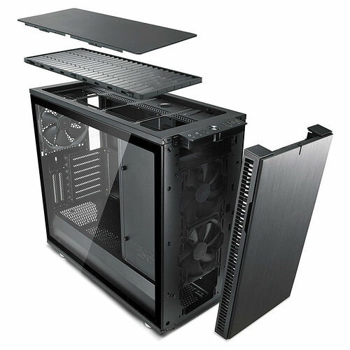 Fractal Design Define R6 Tempered Glass Blackout - Noir