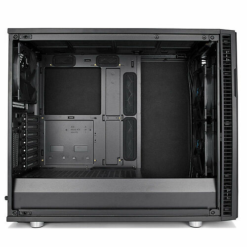 Fractal Design Define R6 Tempered Glass Blackout - Noir