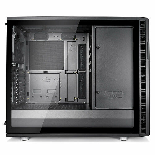 Fractal Design Define R6 Tempered Glass Blackout - Noir