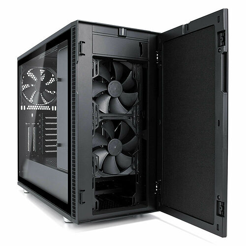 Fractal Design Define R6 Tempered Glass Blackout - Noir
