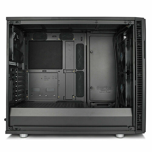 Fractal Design Define R6 Tempered Glass Blackout - Noir