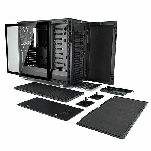 Fractal Design Define R6 Tempered Glass Blackout - Noir