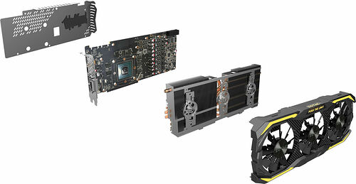 Zotac GeForce GTX 1070 Ti AMP! EXTREME, 8 Go