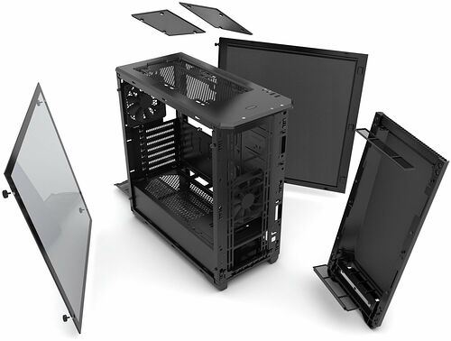Phanteks Eclipse P400S (Silent Edition) Tempered Glass - Satin Black