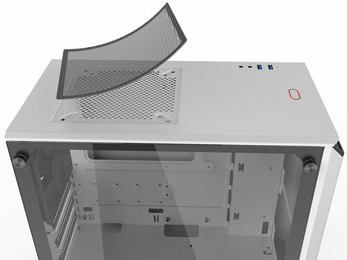 Phanteks Eclipse P300 Tempered Glass - Blanc