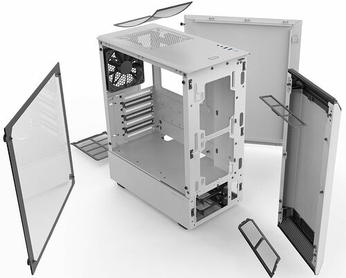 Phanteks Eclipse P300 Tempered Glass - Blanc