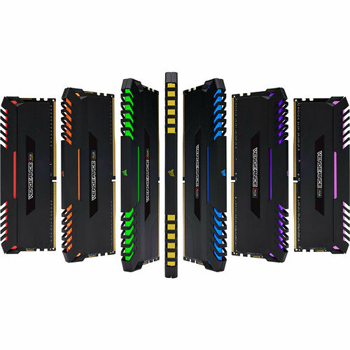 DDR4 Corsair Vengeance RGB, Noir, 16 Go (2 x 8 Go), 3000 MHz, CAS 16