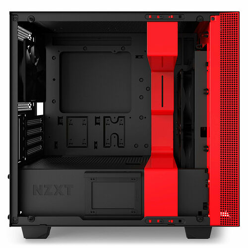 NZXT H400i, Noir mat/Rouge