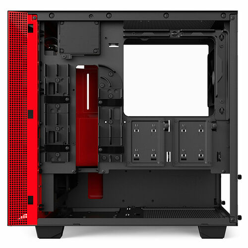 NZXT H400i, Noir mat/Rouge