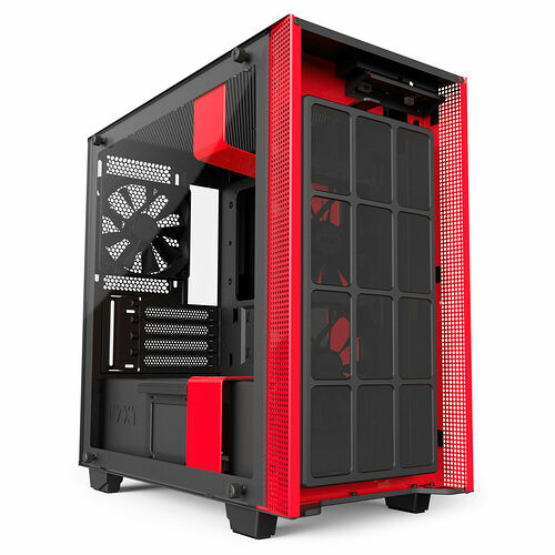 NZXT H400i, Noir mat/Rouge