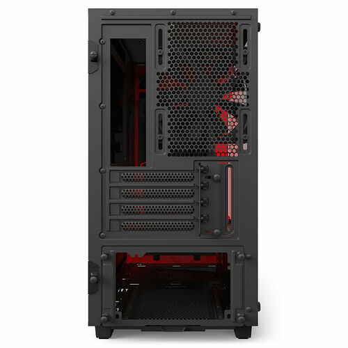 NZXT H400i, Noir mat/Rouge