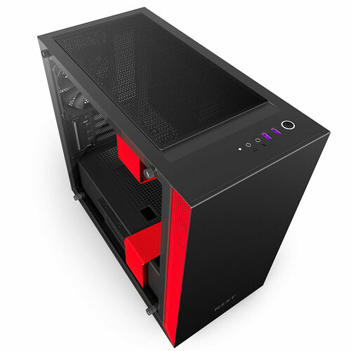 NZXT H400i, Noir mat/Rouge