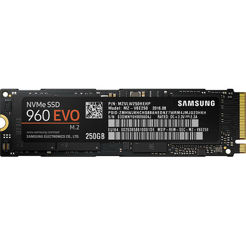 Samsung Série 960 EVO, 250 Go, M.2 (Type 2280)
