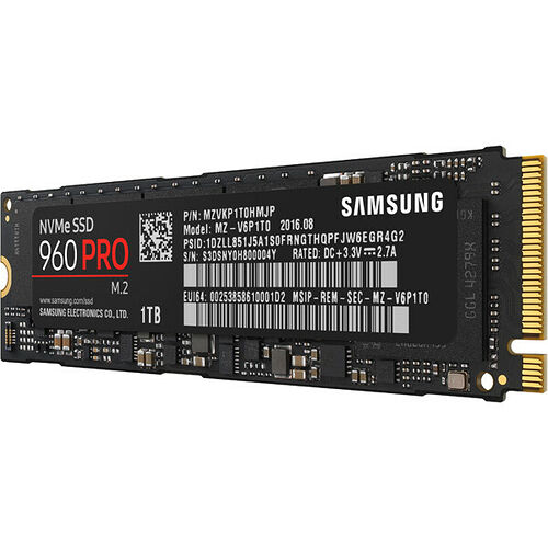 Samsung Série 960 Pro, 1 To, M.2 (Type 2280)