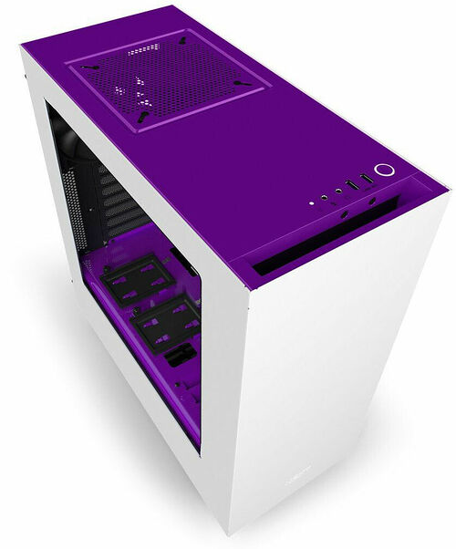 NZXT Source 340, Blanc/Violet