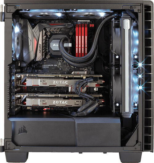 Corsair Carbide Clear 400C, Noir