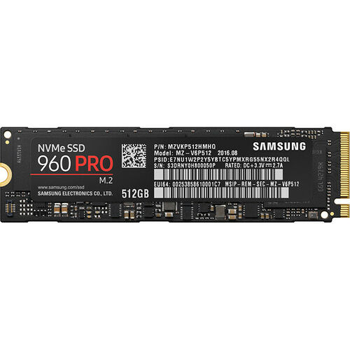 Samsung Série 960 Pro, 512 Go, M.2 (Type 2280)