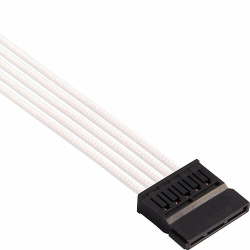 Kit de câbles Corsair Pro gainés - Blanc