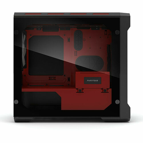 Phanteks Enthoo Evolv ITX Tempered Glass - Noir/Rouge